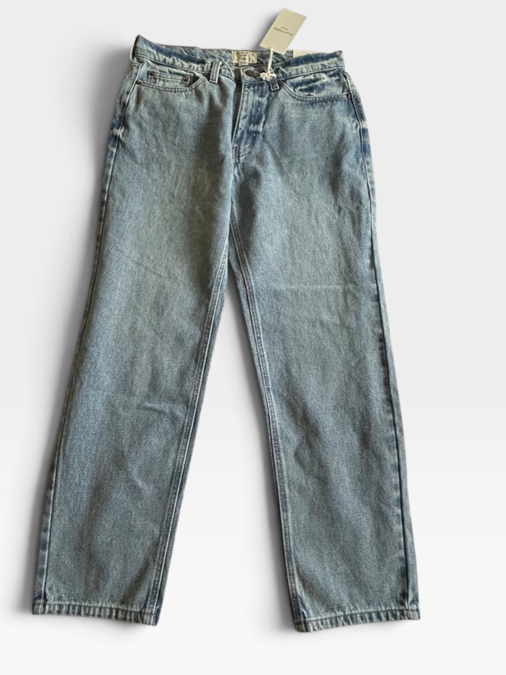 Men's Straight Light Blue Jeans — Classic Casual Fit